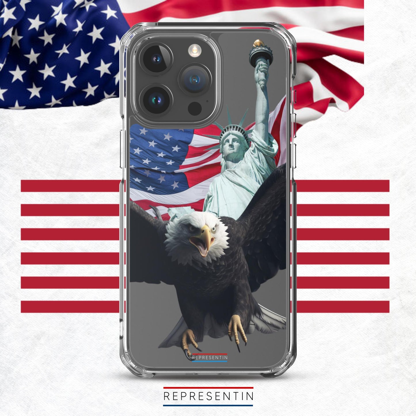 Eagle's Liberty: USA Hero Clear Case for iPhone®
