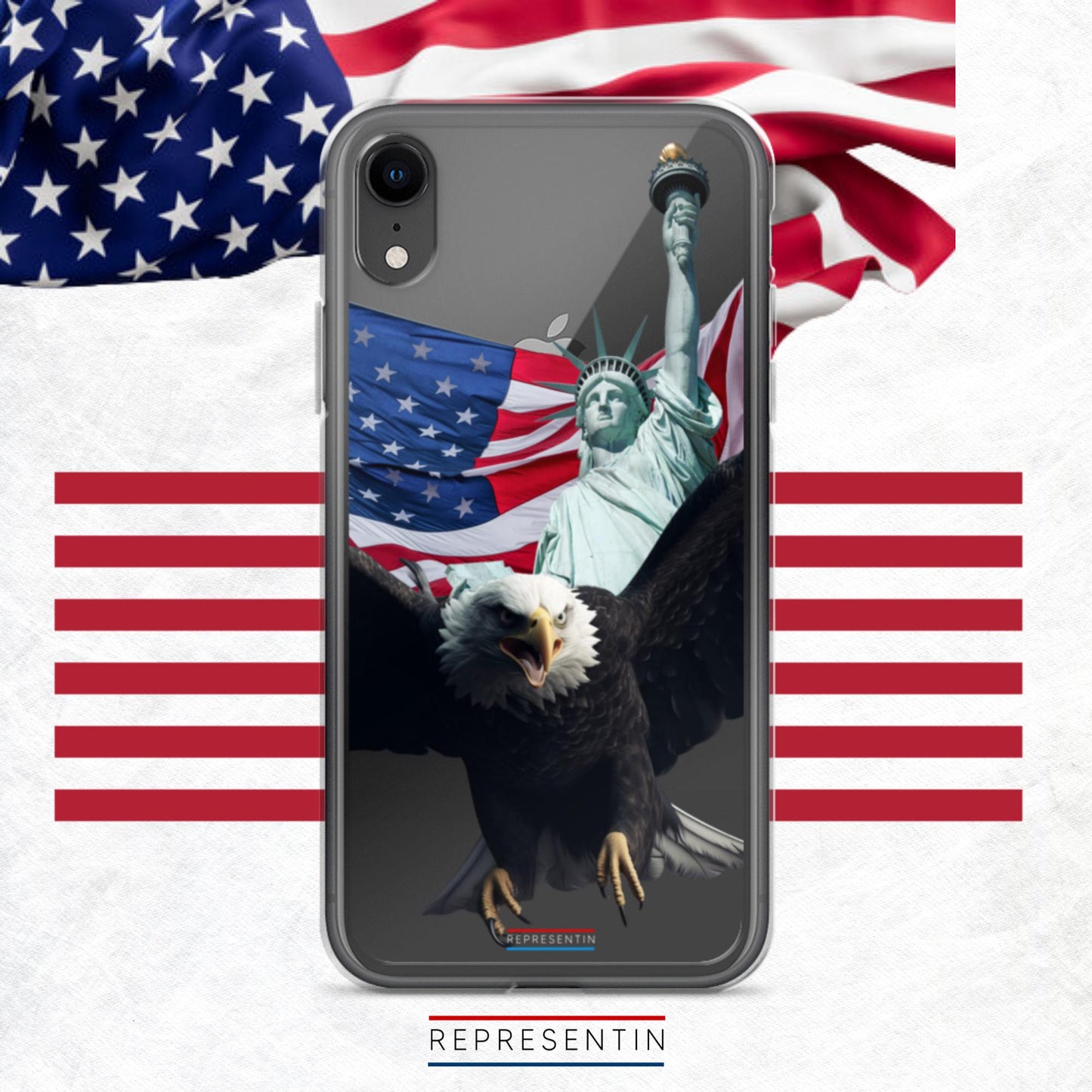 Eagle's Liberty: USA Hero Clear Case for iPhone®