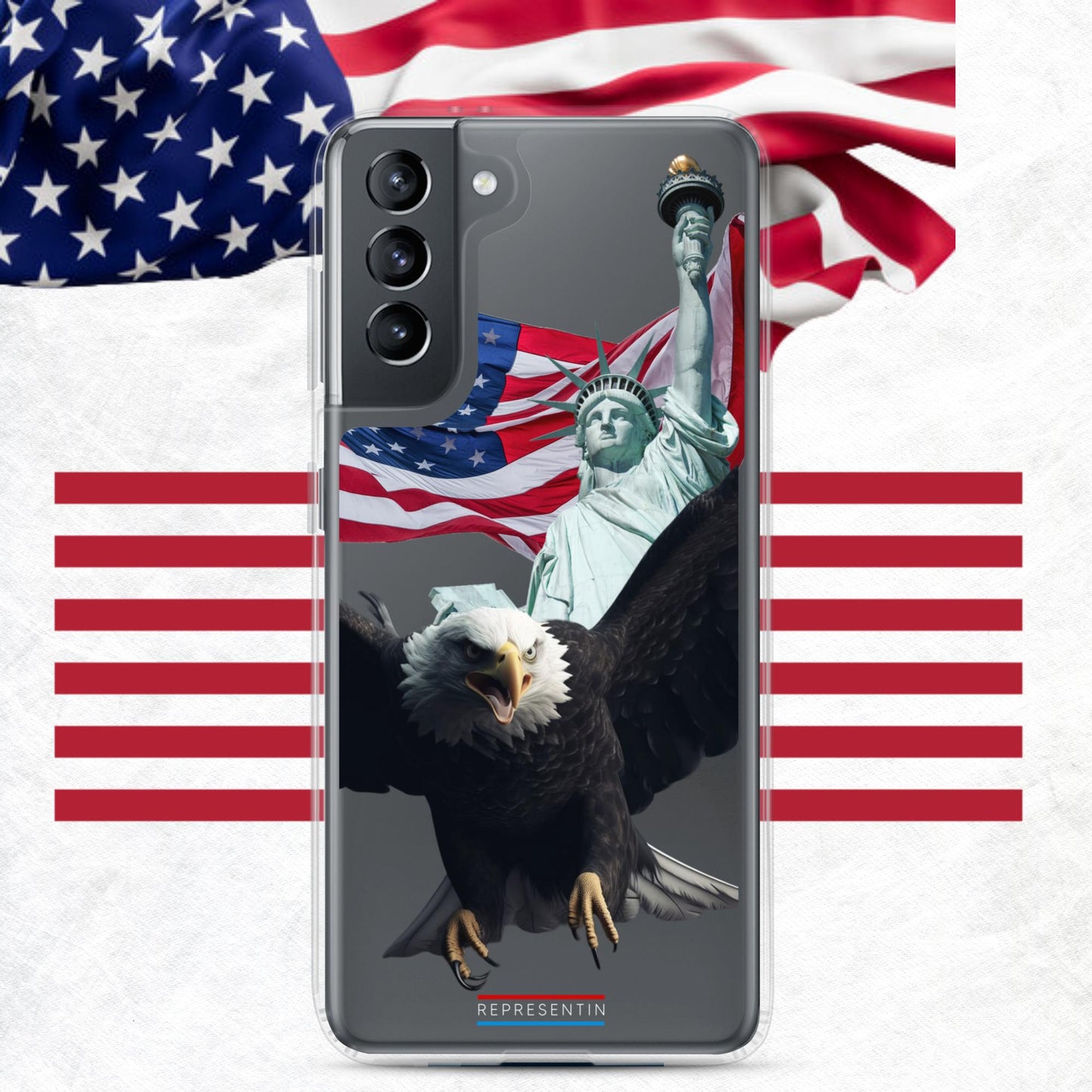 Eagle's Liberty: USA Hero Clear Case for Samsung®